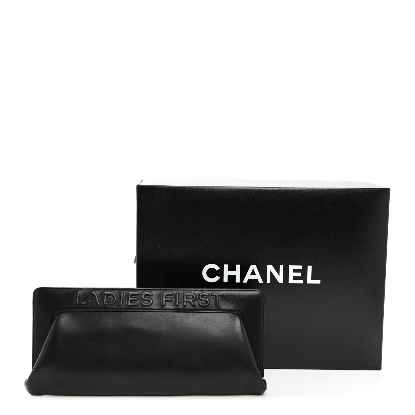 Lambskin 5x5=CC Clutch Black