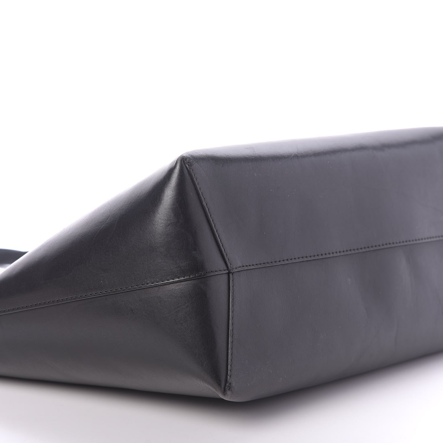 Mansur Gavriel Calfskin Shopping Tote Black Blu 7 of 13
