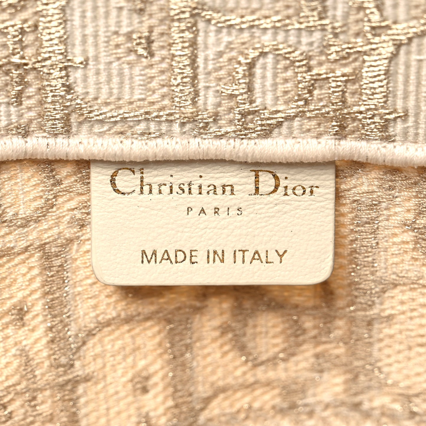 Oblique Medium Book Tote Gold Multicolor