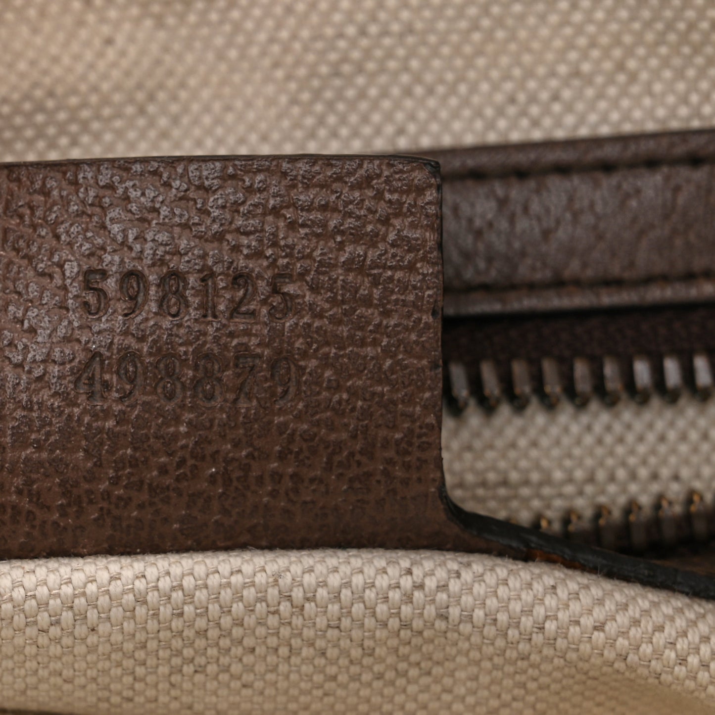 GG Supreme Monogram Web Small Ophidia Half Moon Hobo Brown