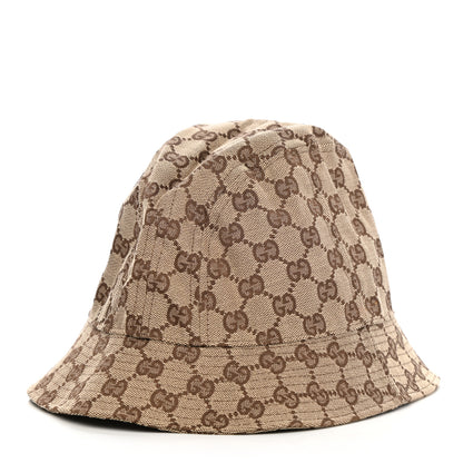 Gucci Monogram Bucket Hat S Brown 1 of 8