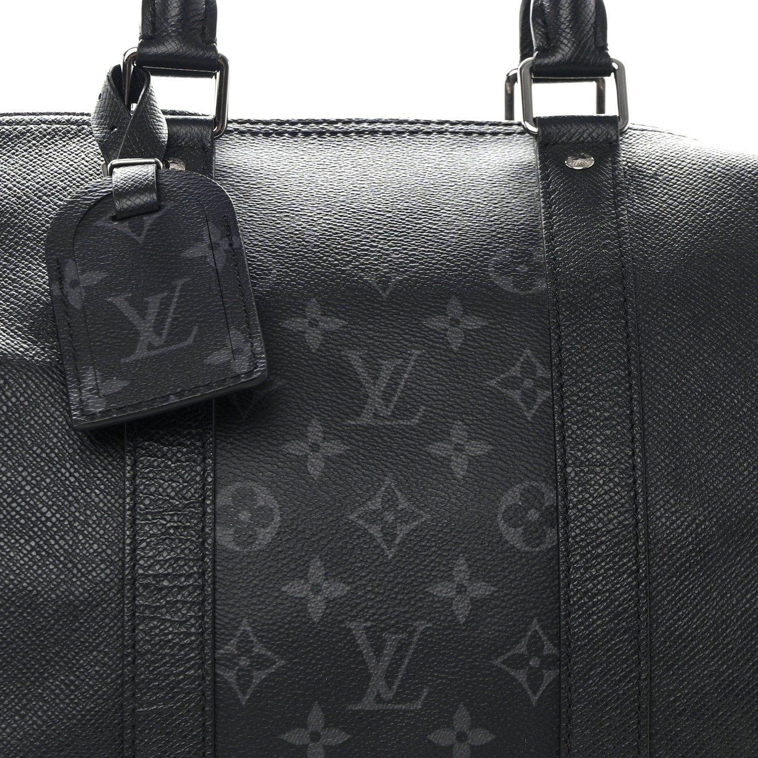 Louis Vuitton Taiga Monogram Eclipse Keepall Bandouliere 50 Black 8 of 10