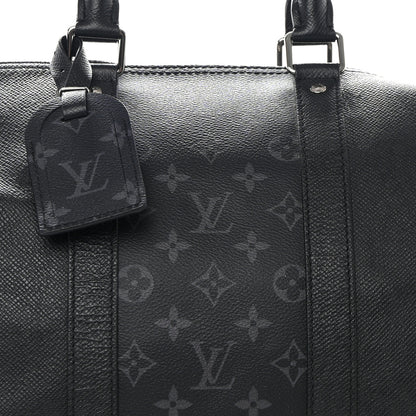 Louis Vuitton Taiga Monogram Eclipse Keepall Bandouliere 50 Black 8 of 10