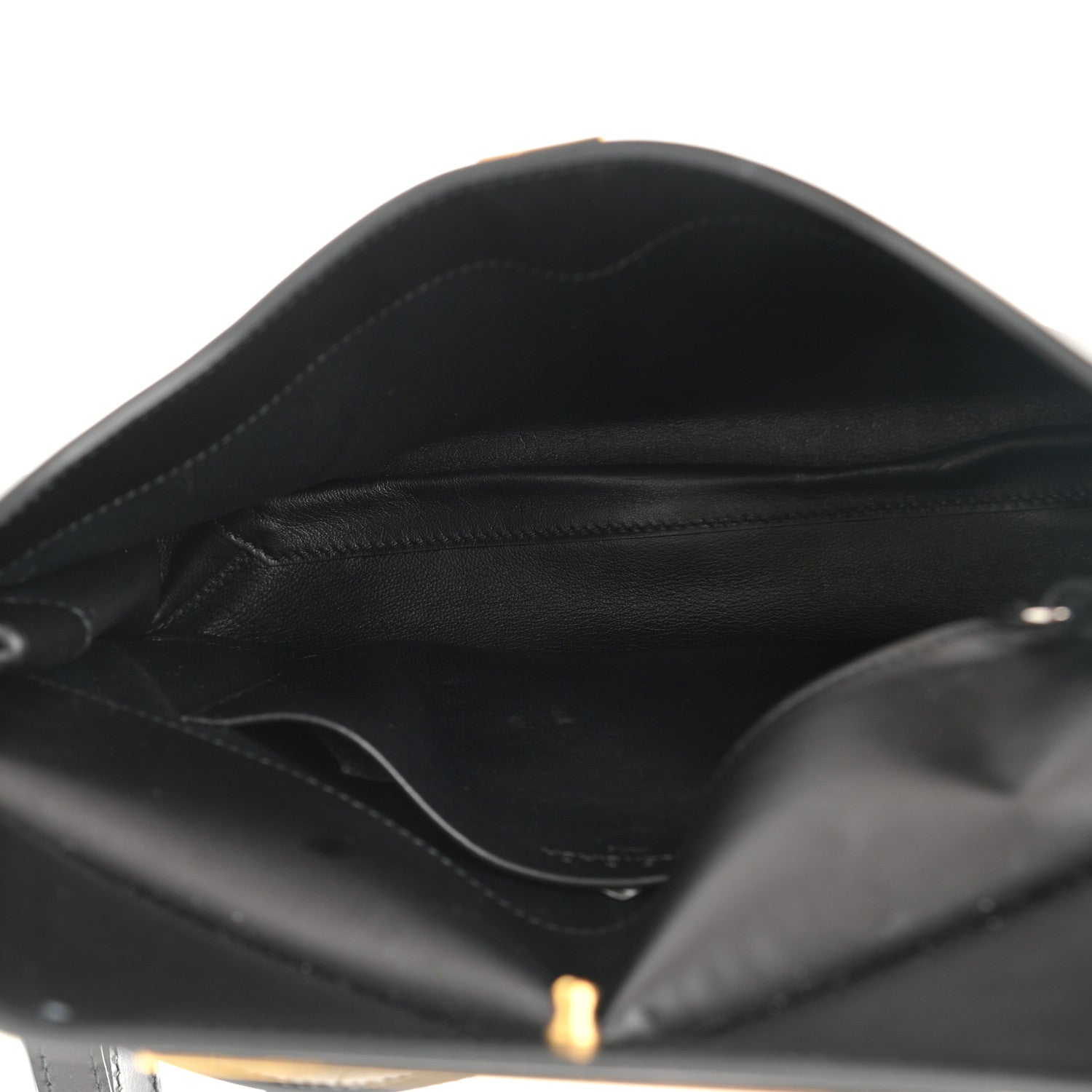 Balenciaga Calfskin Cable Flap Clutch Black 5 of 11