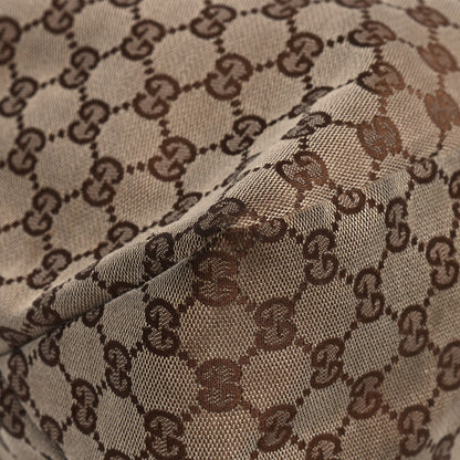 Gucci Monogram Large Horsebit Chain Hobo Dark Brown 5 of 12