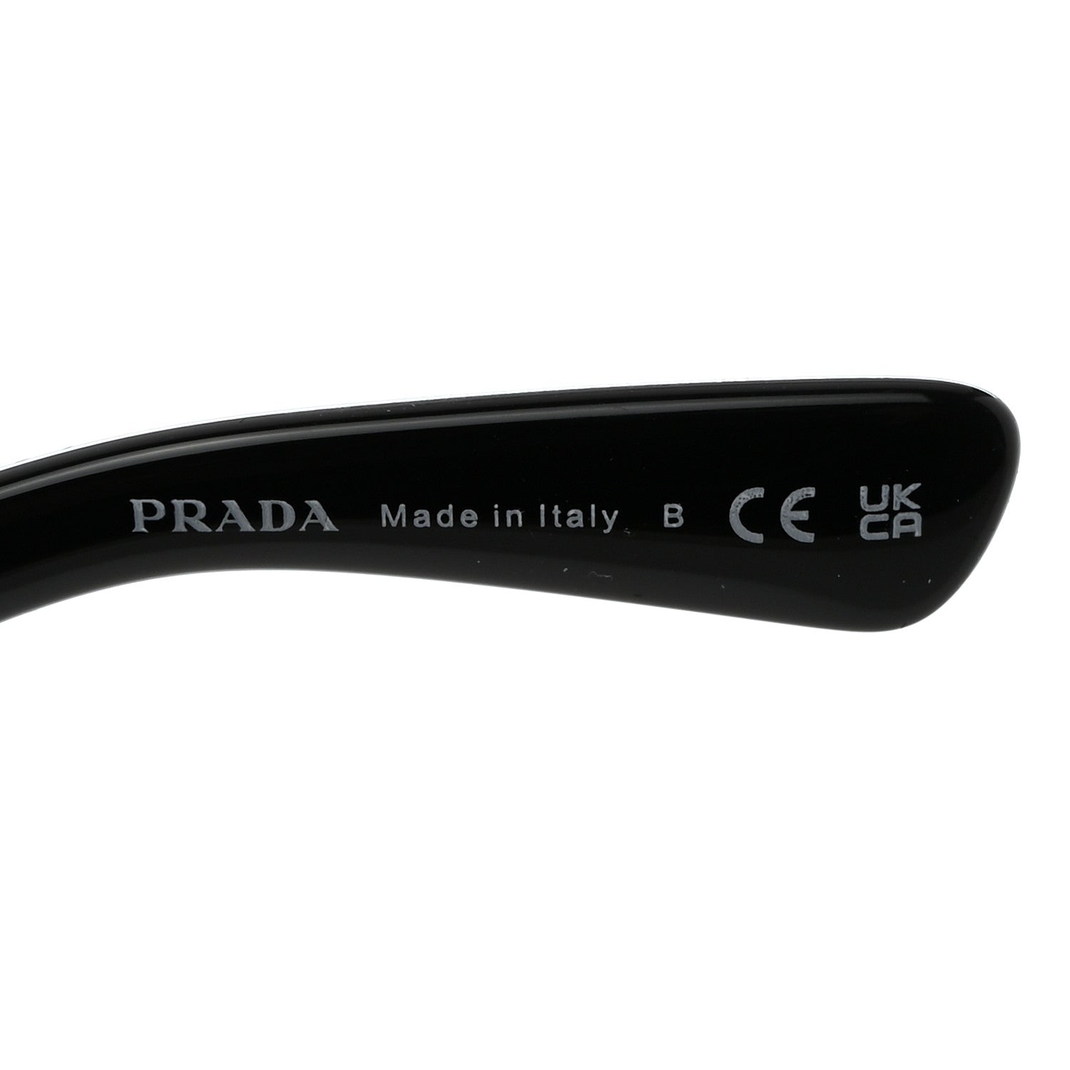 Prada Acetate Rectangular Sunglasses SPR A03 Black 8 of 10