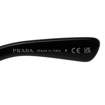 Prada Acetate Rectangular Sunglasses SPR A03 Black 8 of 10