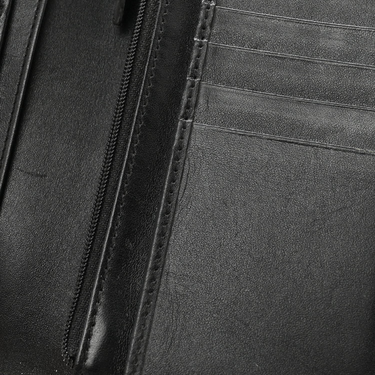 Burberry Haymarket Check Continental Wallet Black 9 of 12