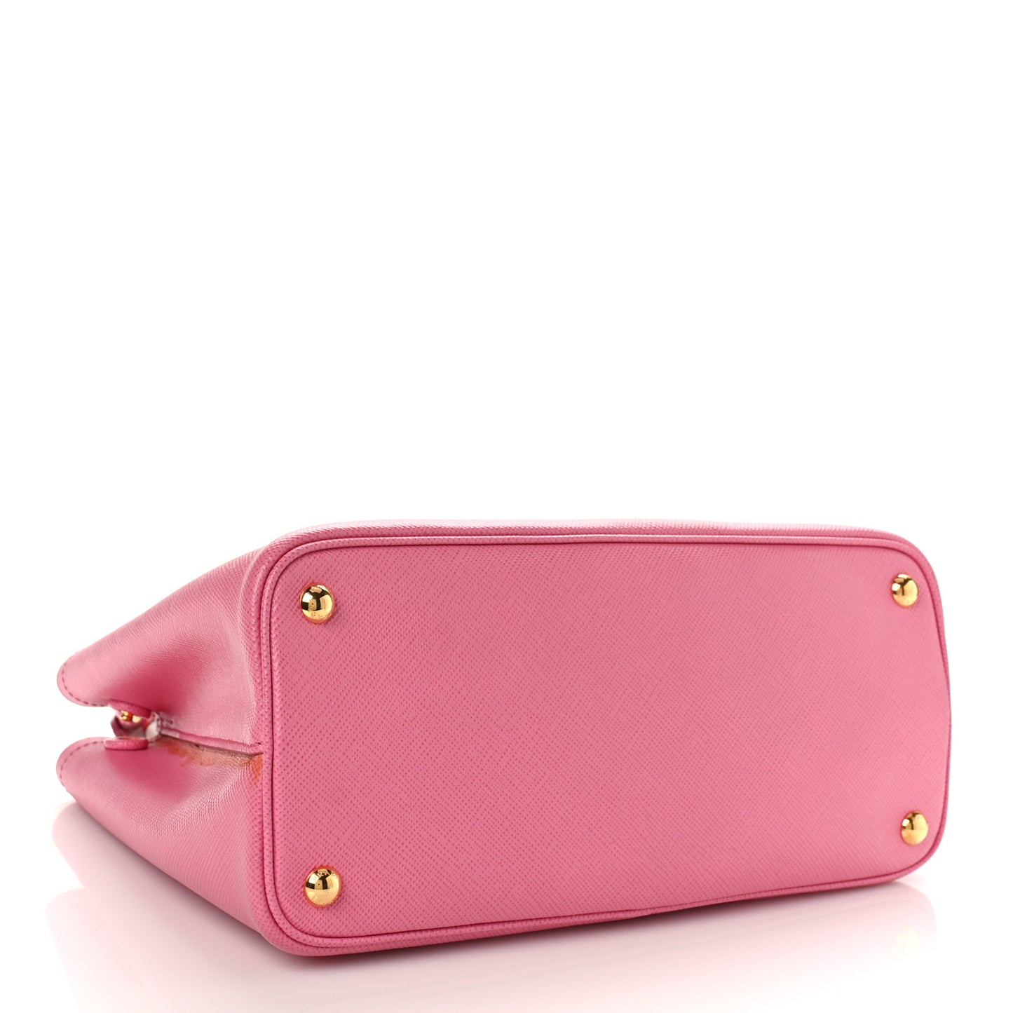 Saffiano Cuir Small Bi-Color Double Bag Begonia Sole