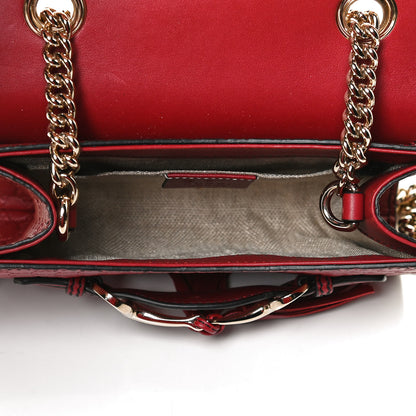 Gucci Soft Microguccissima Mini Emily Chain Shoulder Bag Rosso 5 of 12