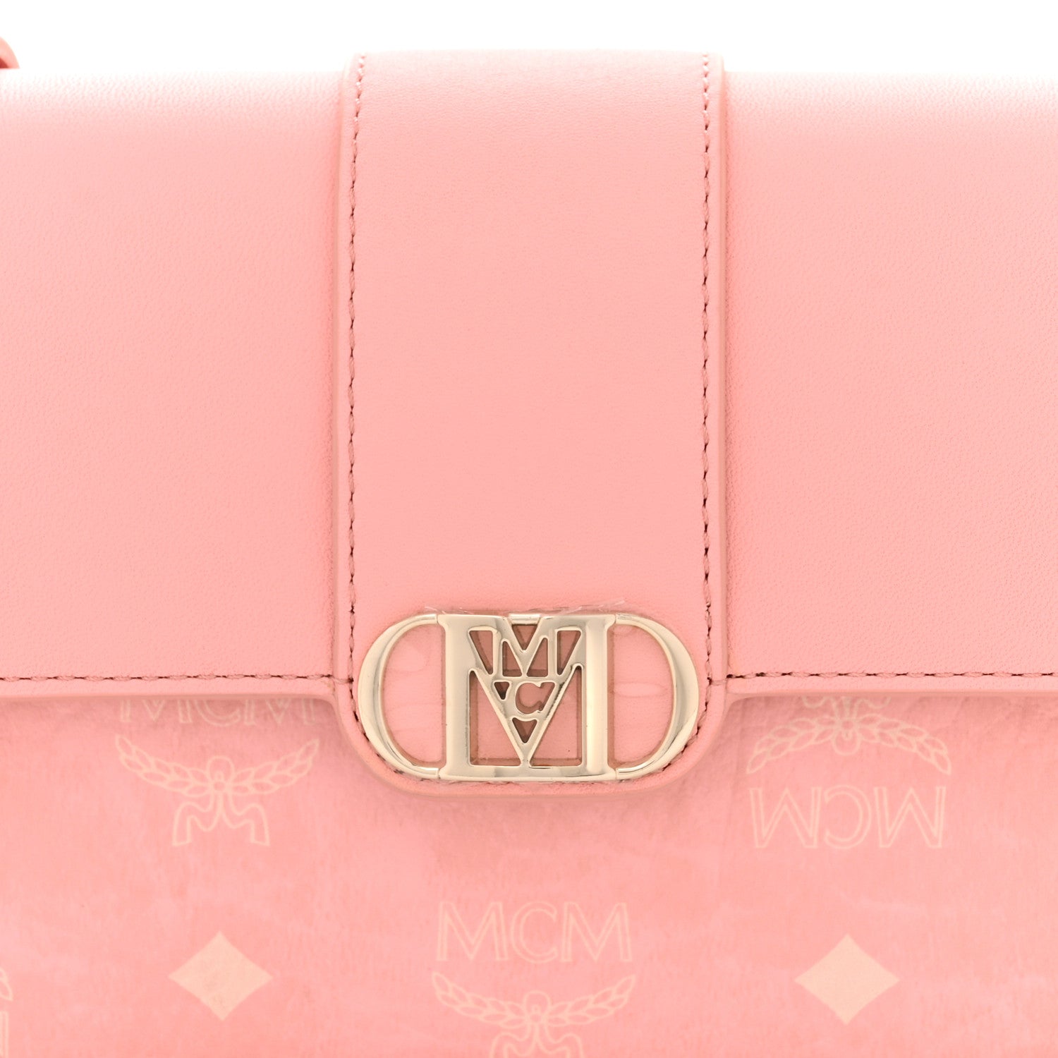 MCM Visetos Mode Travia Shoulder Bag Blossom Pink 7 of 10