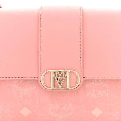 MCM Visetos Mode Travia Shoulder Bag Blossom Pink 7 of 10