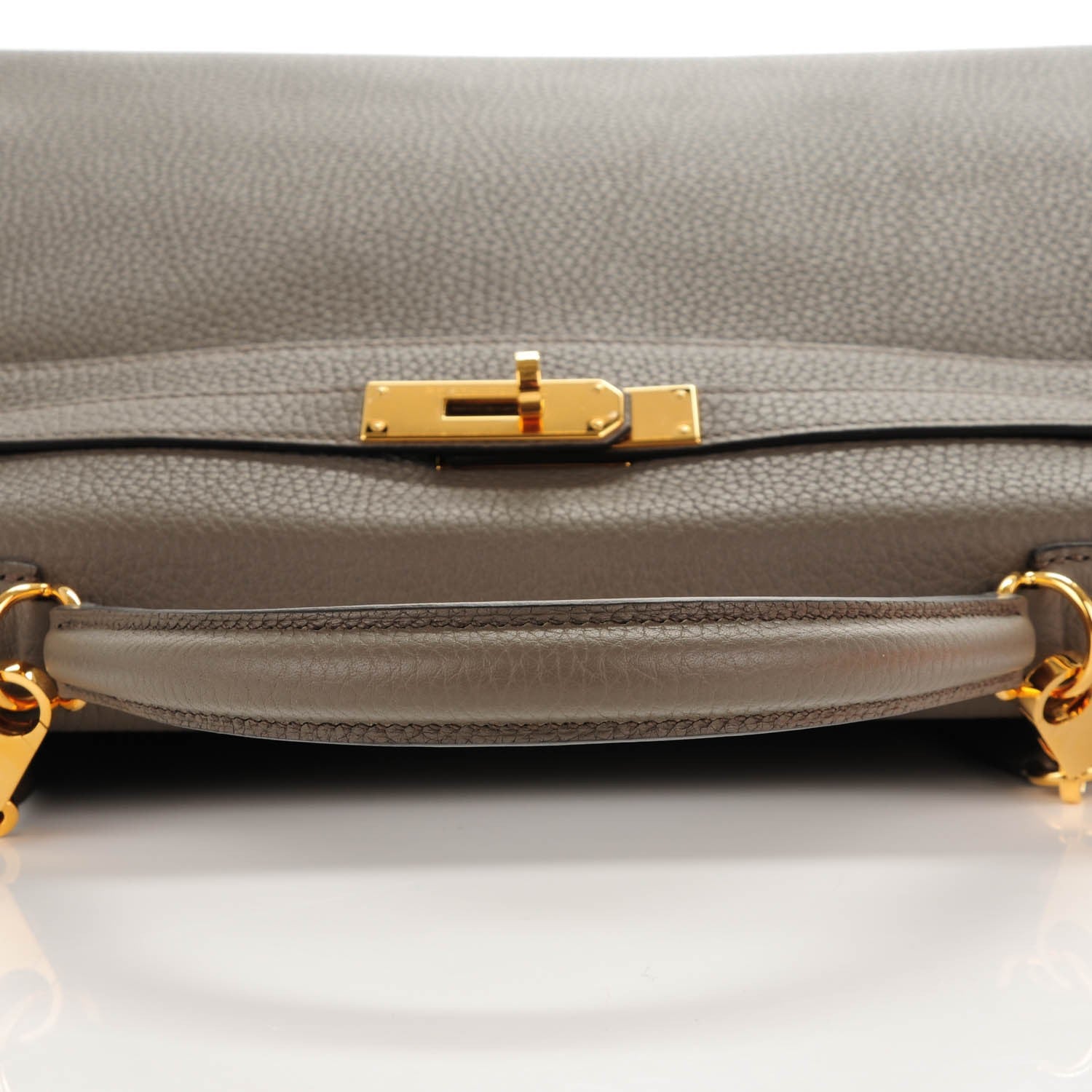 Hermes Taurillon Clemence Kelly Retourne 32 Etain 16 of 25