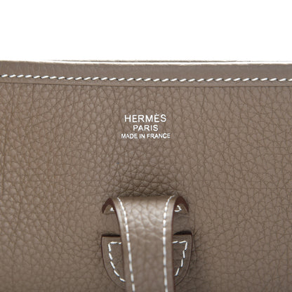 Hermes Taurillon Clemence Evelyne III PM Etoupe 6 of 7