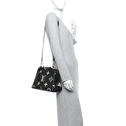 Louis Vuitton Empreinte Monogram Giant Petit Palais Black Beige 2 of 9