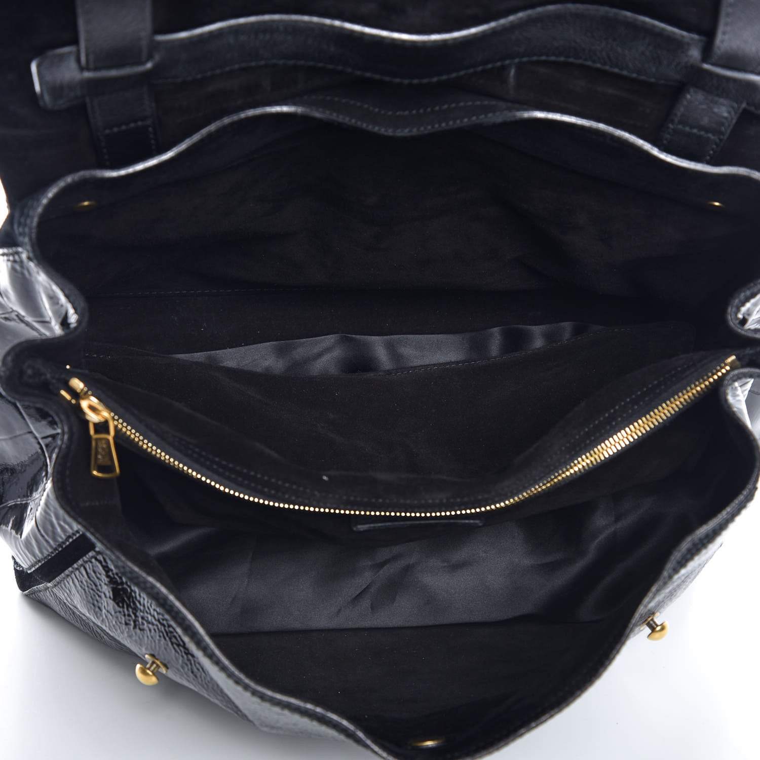Saint Laurent Pony Hair Patent Large Muse Two Black 5 of 11