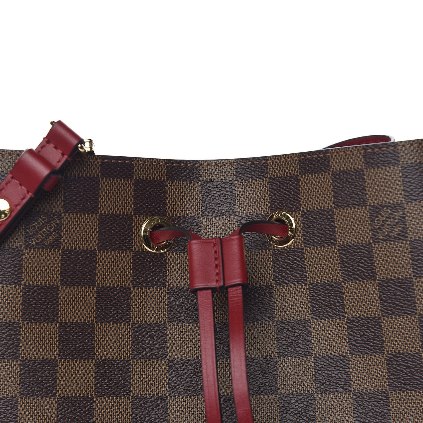 Damier Ebene Neonoe MM Cherry Berry
