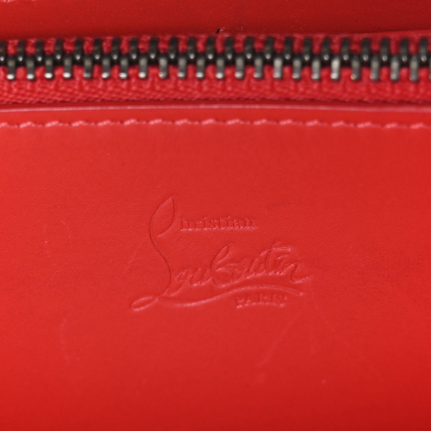 Calfskin Empire Panettone Spiked Zip Around Wallet Black