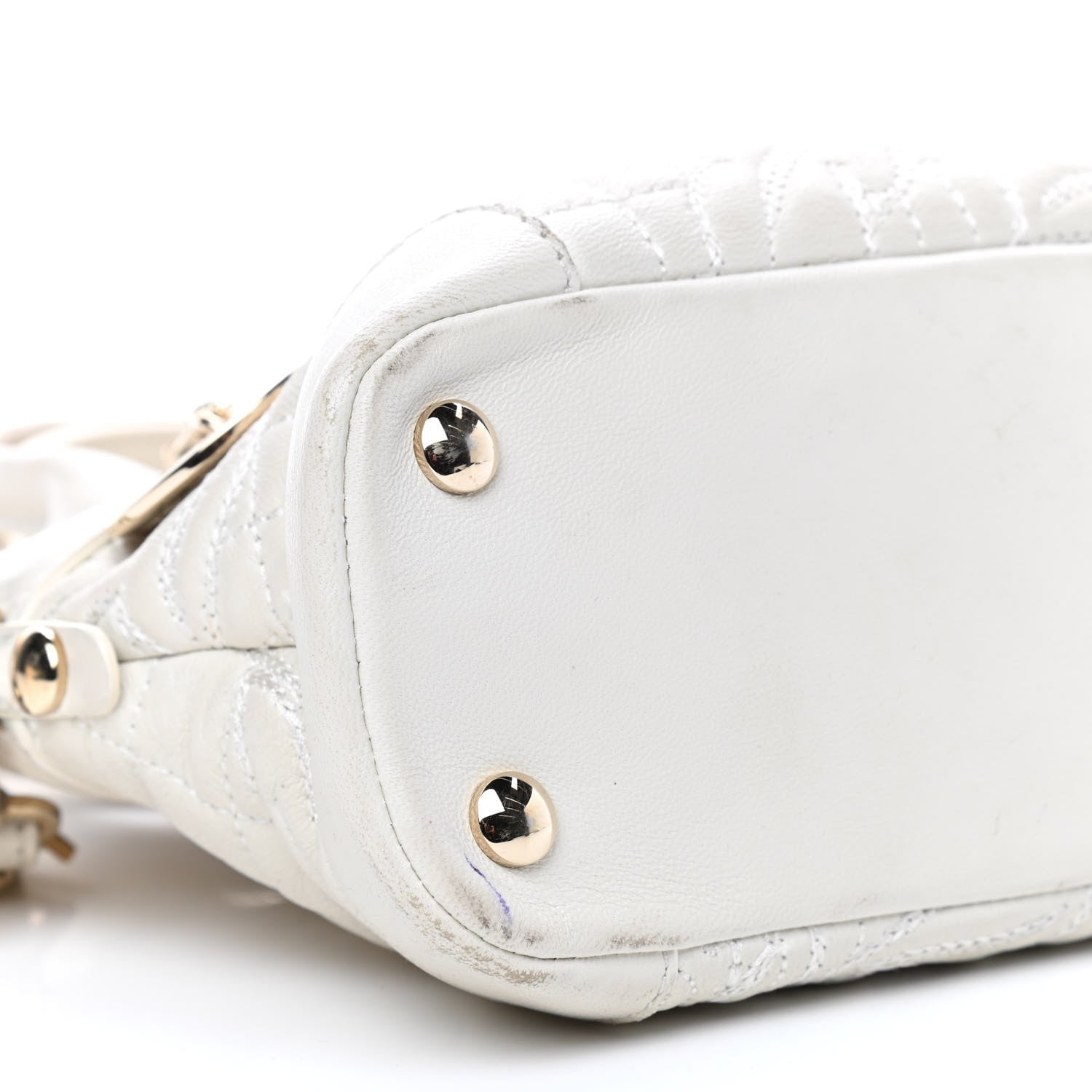 Versace Barocco Quilted Nappa Altea Vanitas Lady Athena White 12 of 13