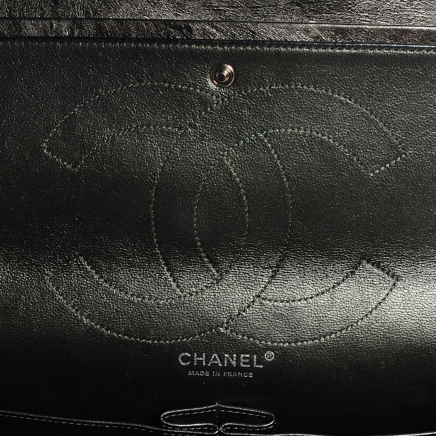 Metallic Aged Calfskin Quilted 2.55 Reissue 227 Flap Silver