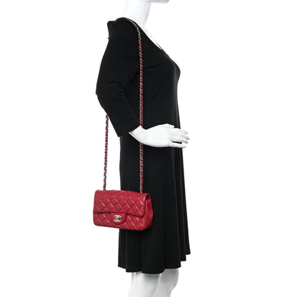 Chanel Caviar Quilted Mini Rectangular Flap Red 2 of 12