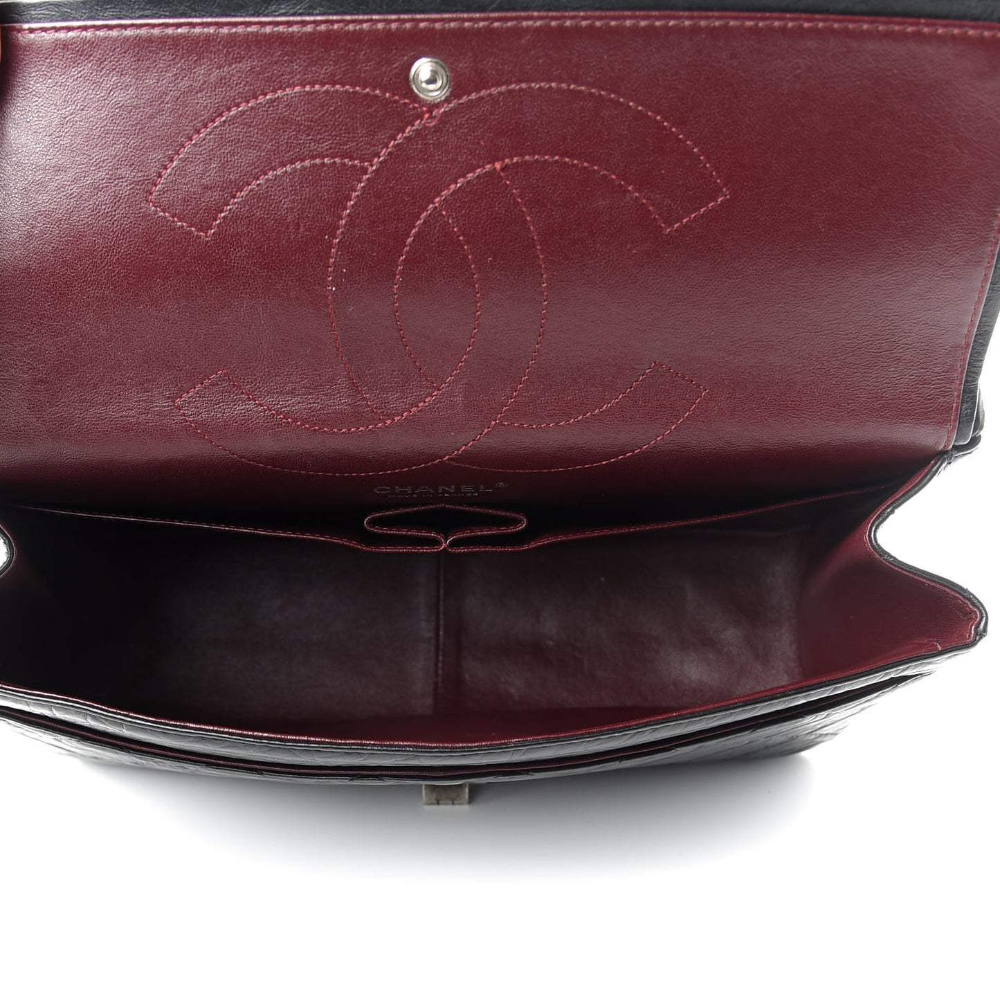 Aged Calfskin Quilted 2.55 Reissue 227 Flap Black