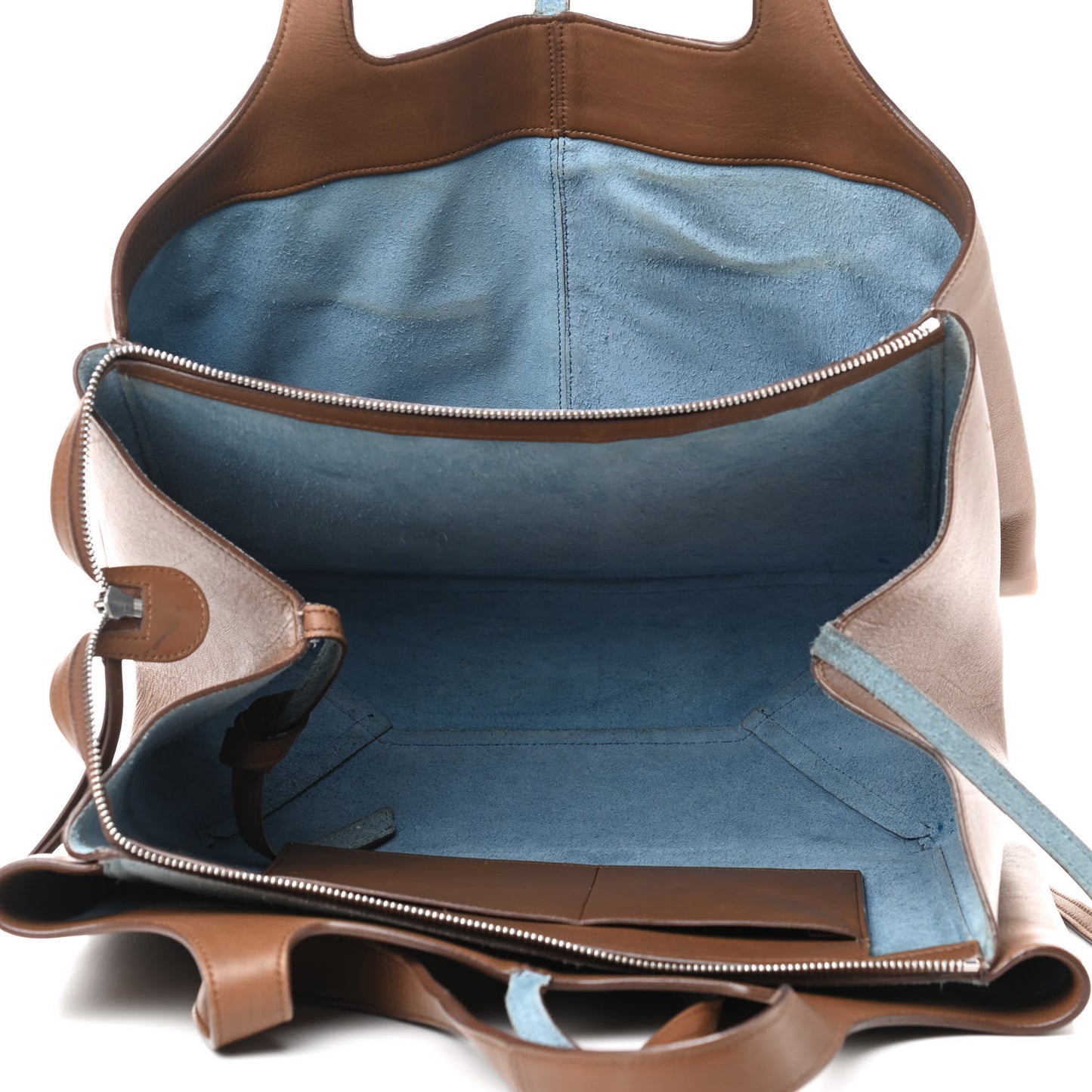 Calfskin Medium Tri-Fold Bag Taupe