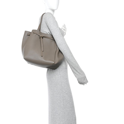 Celine Soft Grained Calfskin Small Belt Cabas Phantom  Taupe 2 of 12