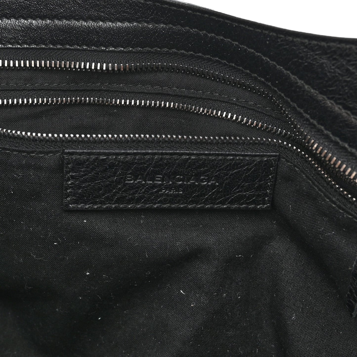 Agneau Silver Metallic Edge Hardware City Black