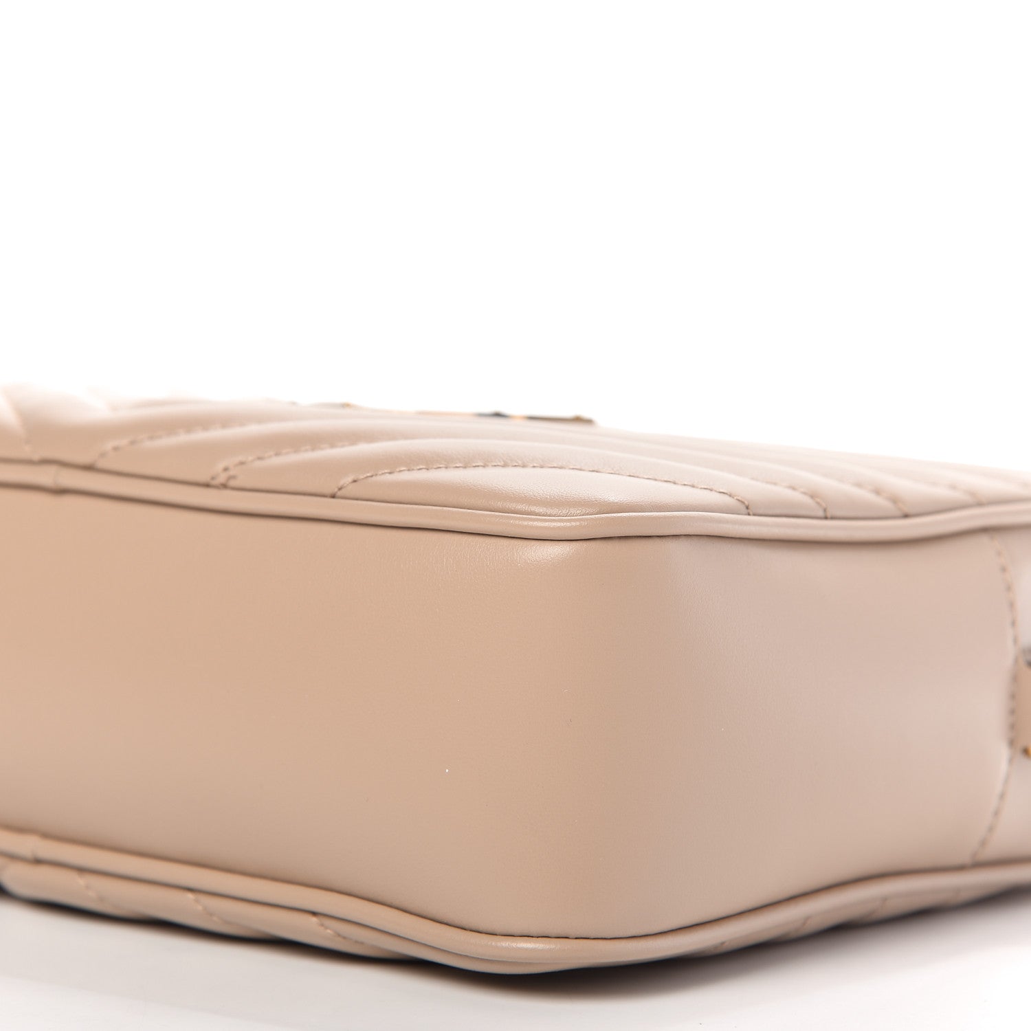 Saint Laurent Calfskin Matelasse Monogram Lou Camera Bag Dark Beige 7 of 9