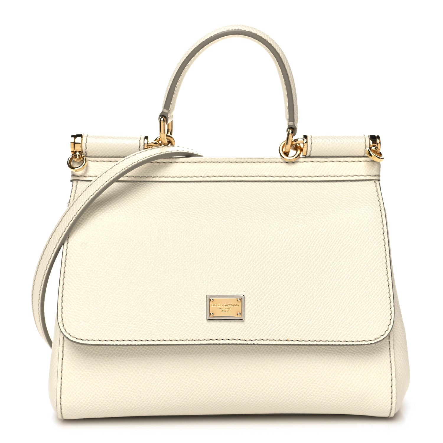 Dolce & Gabbana Dauphine Small Miss Sicily Satchel White 3 of 10