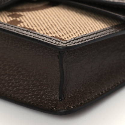 Gucci Monogram Jumbo GG Textured Dollar Calfskin Super Mini Dionysus Shoulder Bag Camel Ebony New Acero 10 of 10