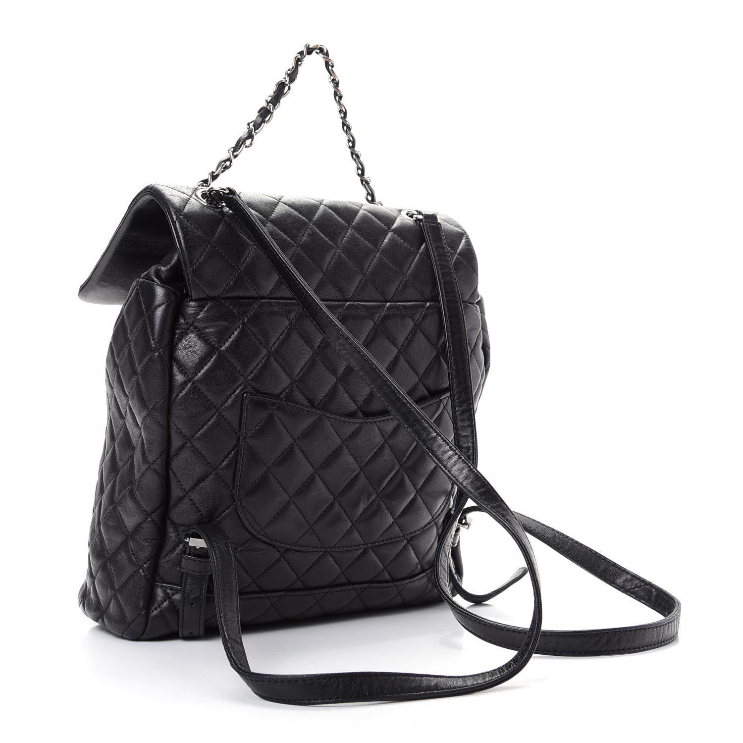 Chanel Lambskin Quilted Large Urban Spirit Backpack Black 2 of 7