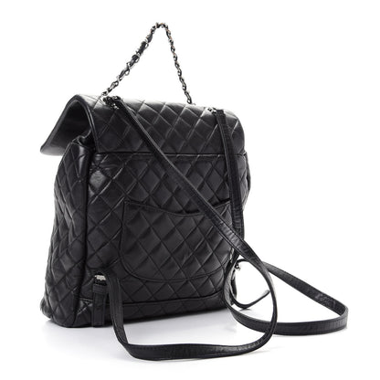 Chanel Lambskin Quilted Large Urban Spirit Backpack Black 2 of 7