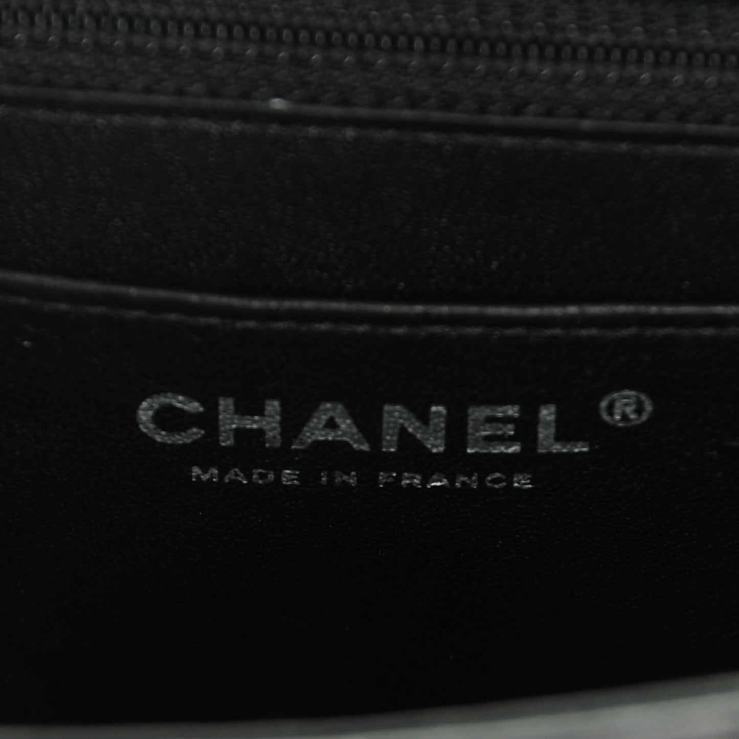 Lambskin Chevron Quilted Mini Square Flap So Black