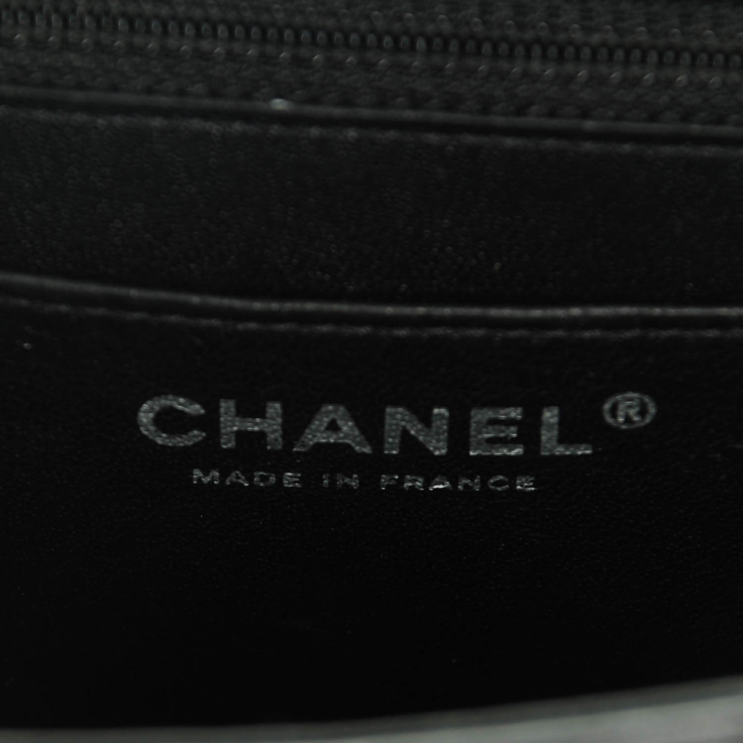 Chanel Lambskin Chevron Quilted Mini Square Flap So Black 7 of 9
