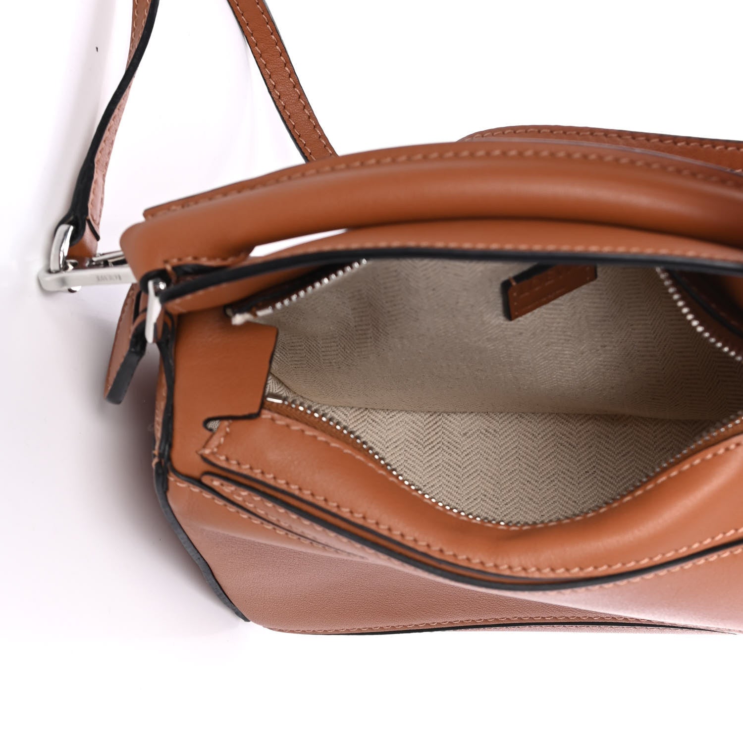 Loewe Calfskin Mini Puzzle Bag Tan 4 of 4