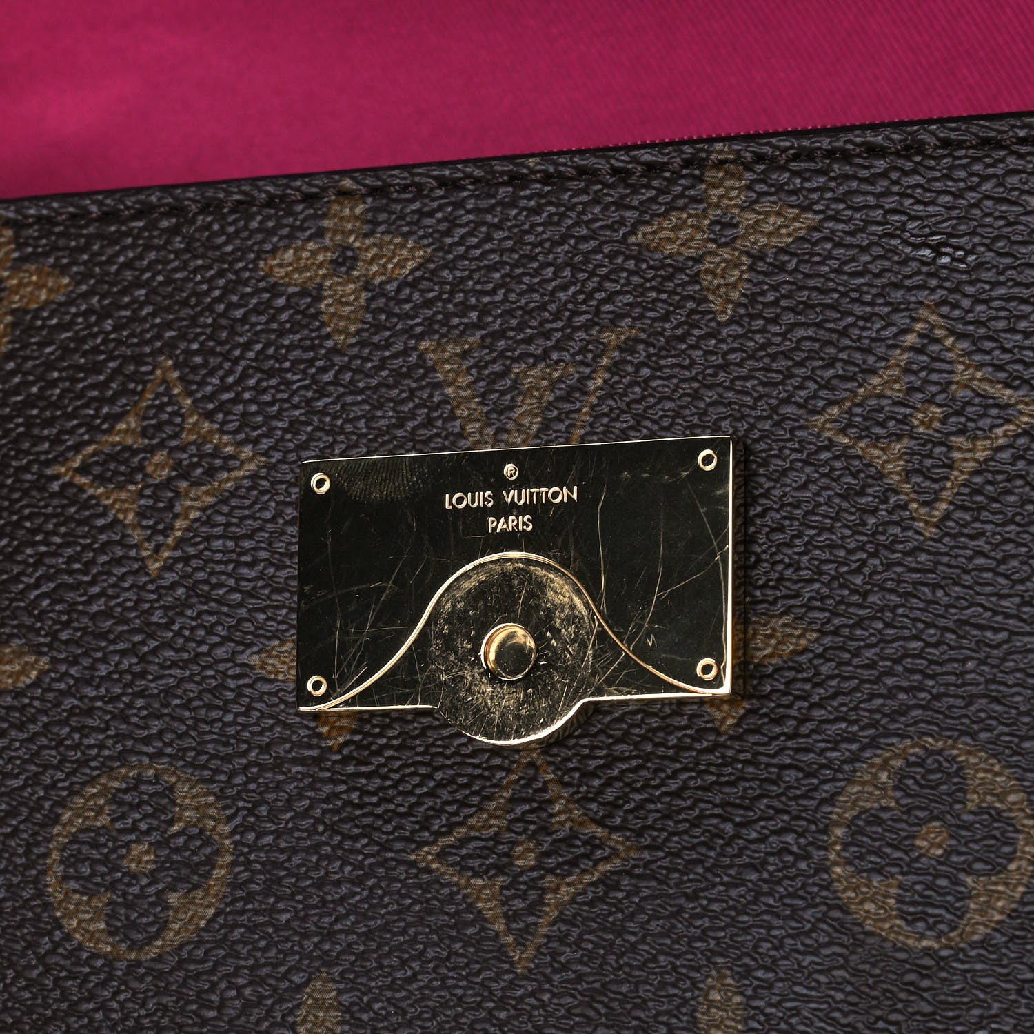 Louis Vuitton Monogram Cluny BB Bordeaux Fuchsia 13 of 16