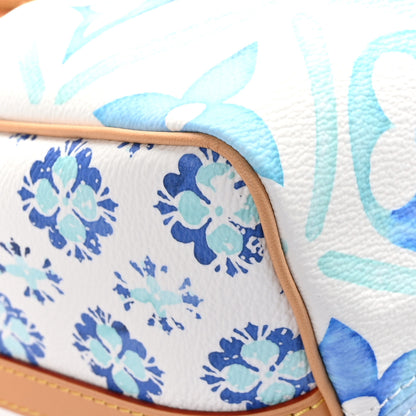 Louis Vuitton Monogram Tiles By The Pool Speedy Bandouliere 25 Lagoon Blue 10 of 12