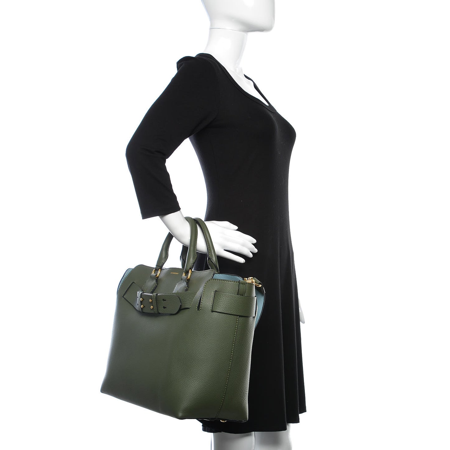 Soft Grain Calfskin Medium Belt Bag Sage Green