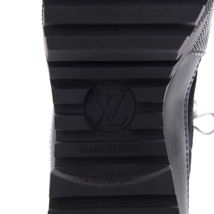 Louis Vuitton Suede Calfskin Monogram LV Black Heart Laureate Platform Desert Boots 36 Black 8 of 8
