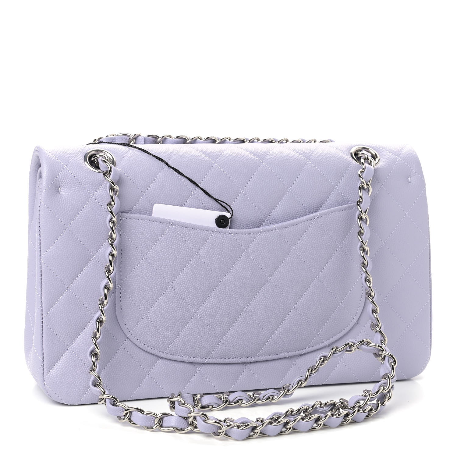 Chanel Caviar Quilted Medium Double Flap Light Purple 3 of 9