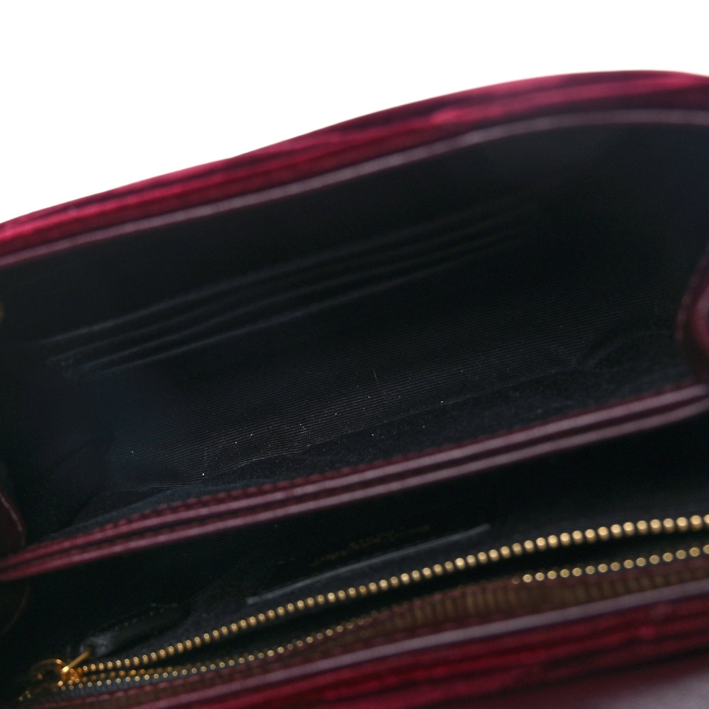 Velvet Y Quilted Monogram Toy Loulou Crossbody Bag French Burgundy