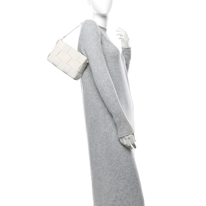 Bottega Veneta Calfskin Maxi Intrecciato Cassette Pouch On Strap Chalk 2 of 12
