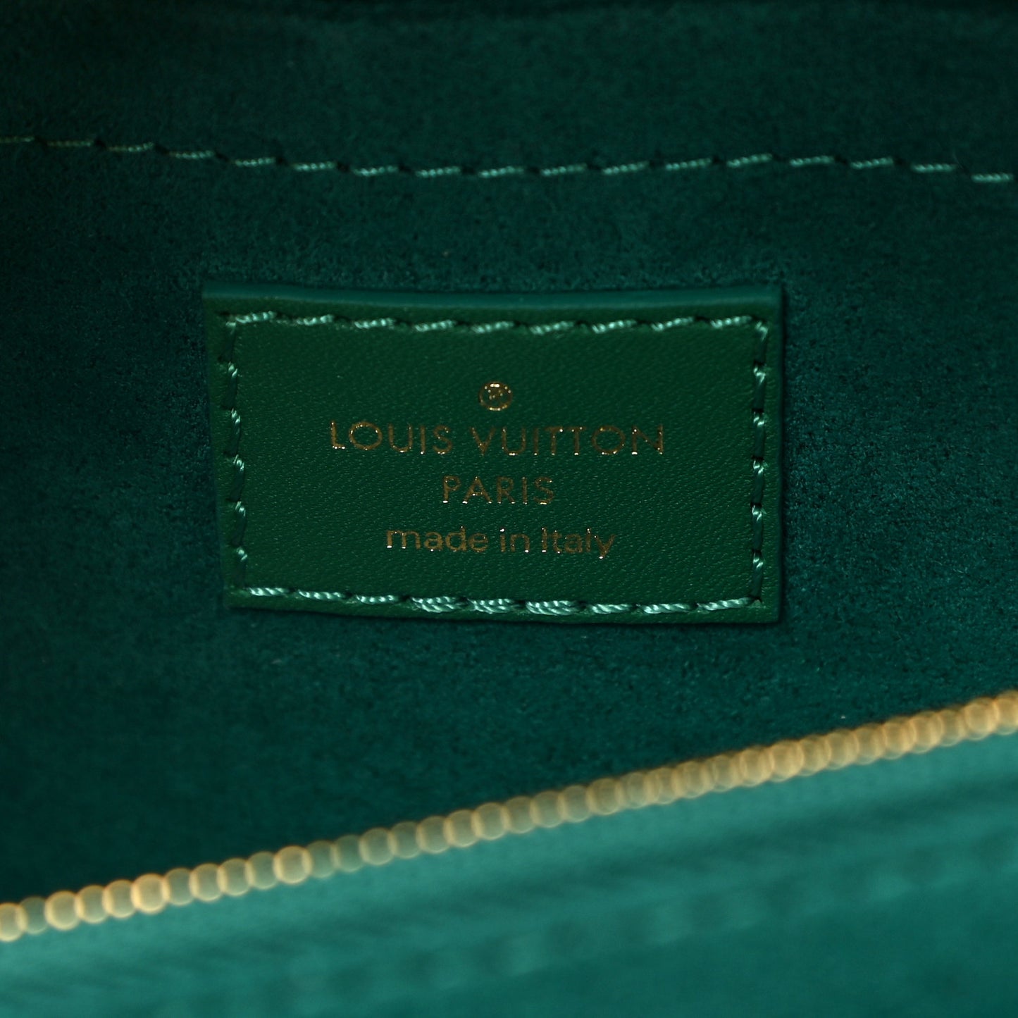 Calfskin New Wave Chain Bag MM NM Emerald