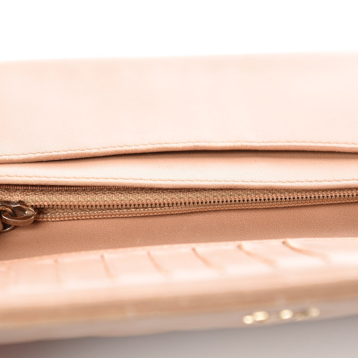 Chanel Lambskin Quilted Yen Wallet Beige 18 of 18