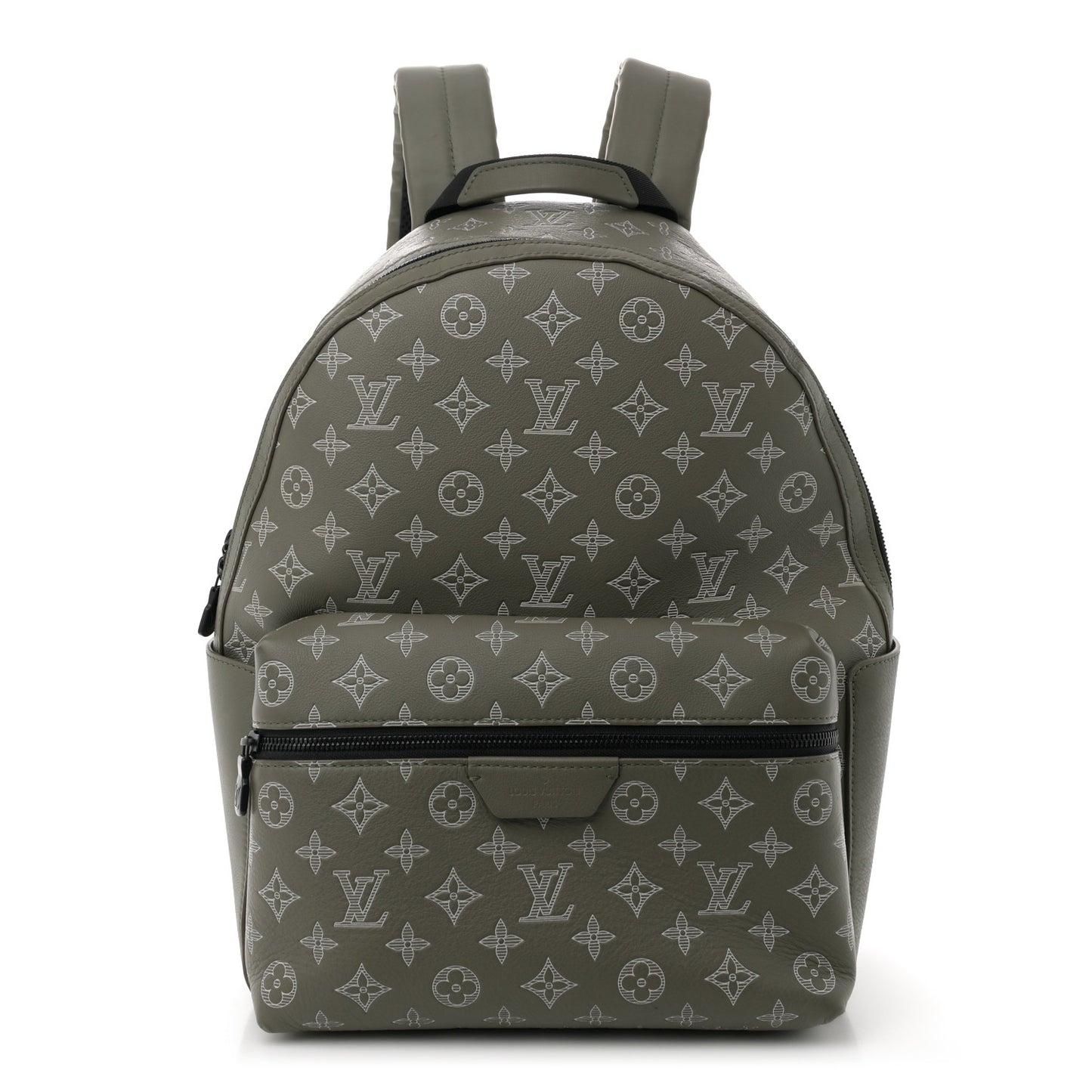 Calfskin Monogram Shadow Discovery Backpack PM Olive Green