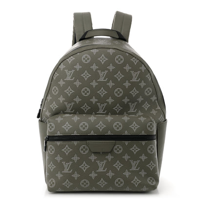 Louis Vuitton Calfskin Monogram Shadow Discovery Backpack PM Olive Green 1 of 10