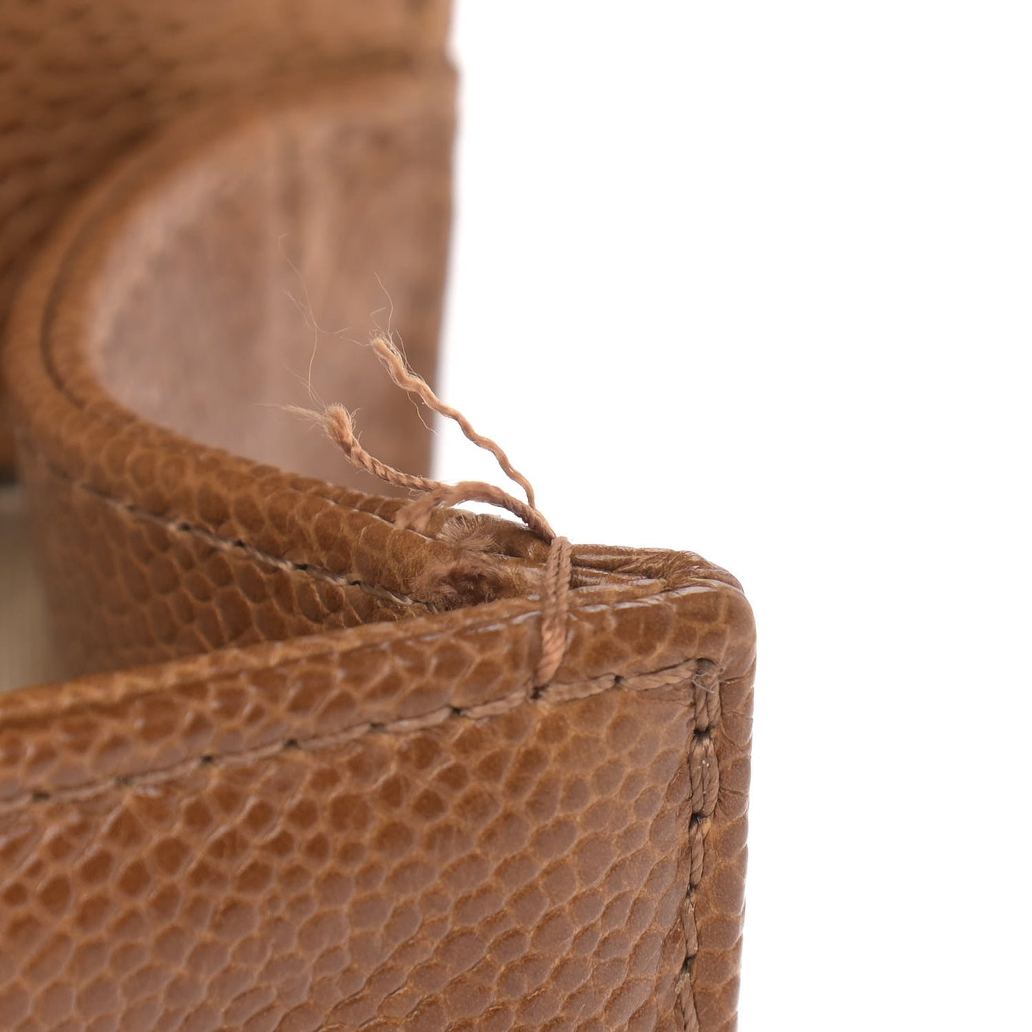 Caviar Quilted Medium Boy Flap Light Brown
