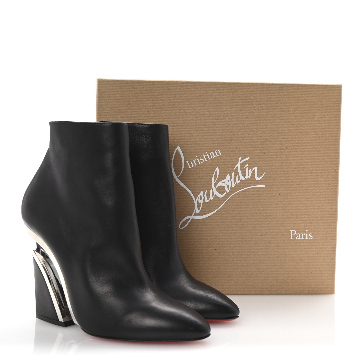 Christian Louboutin Calfskin Levitibootie 100 Booties 42 Black 9 of 9